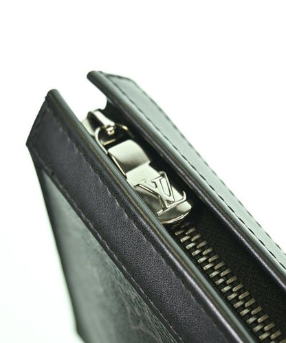 Louis Vuitton Monogram Eclipse Pochette Voyage MM Clutch Black — view 6