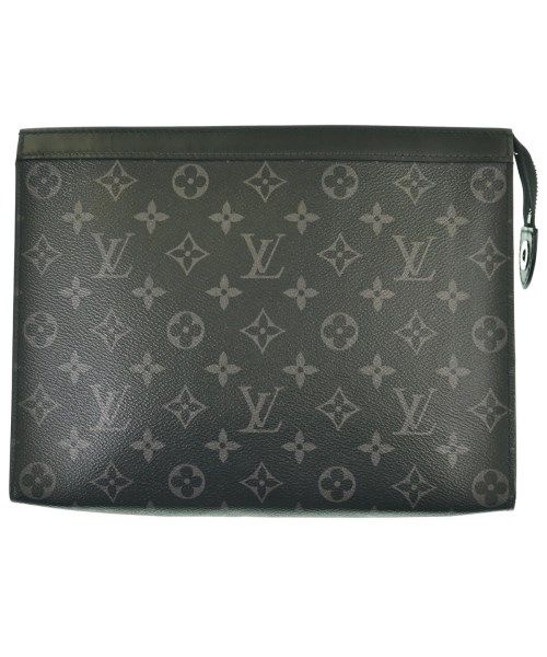 Louis Vuitton Monogram Eclipse Pochette Voyage MM Clutch Black