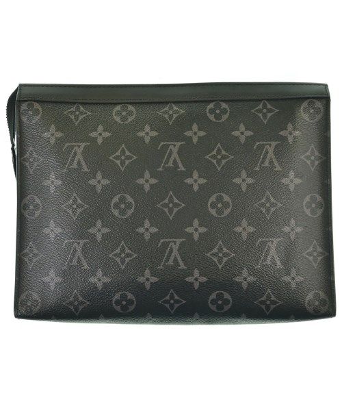 Louis Vuitton Monogram Eclipse Pochette Voyage MM Clutch Black — view 2