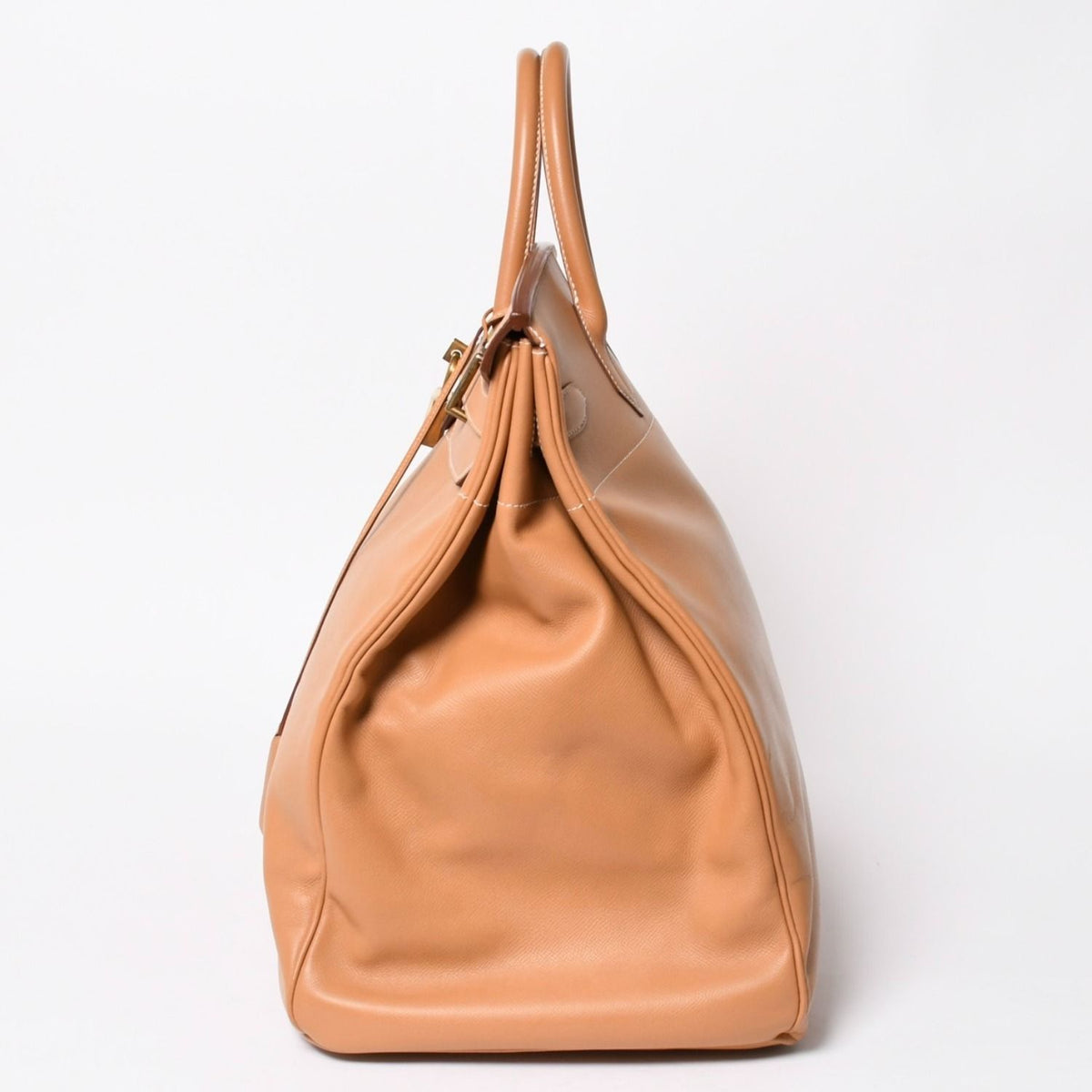 Hermes Haut Courroies Hac 45 Handbag Ardennes Natural Gold — view 4