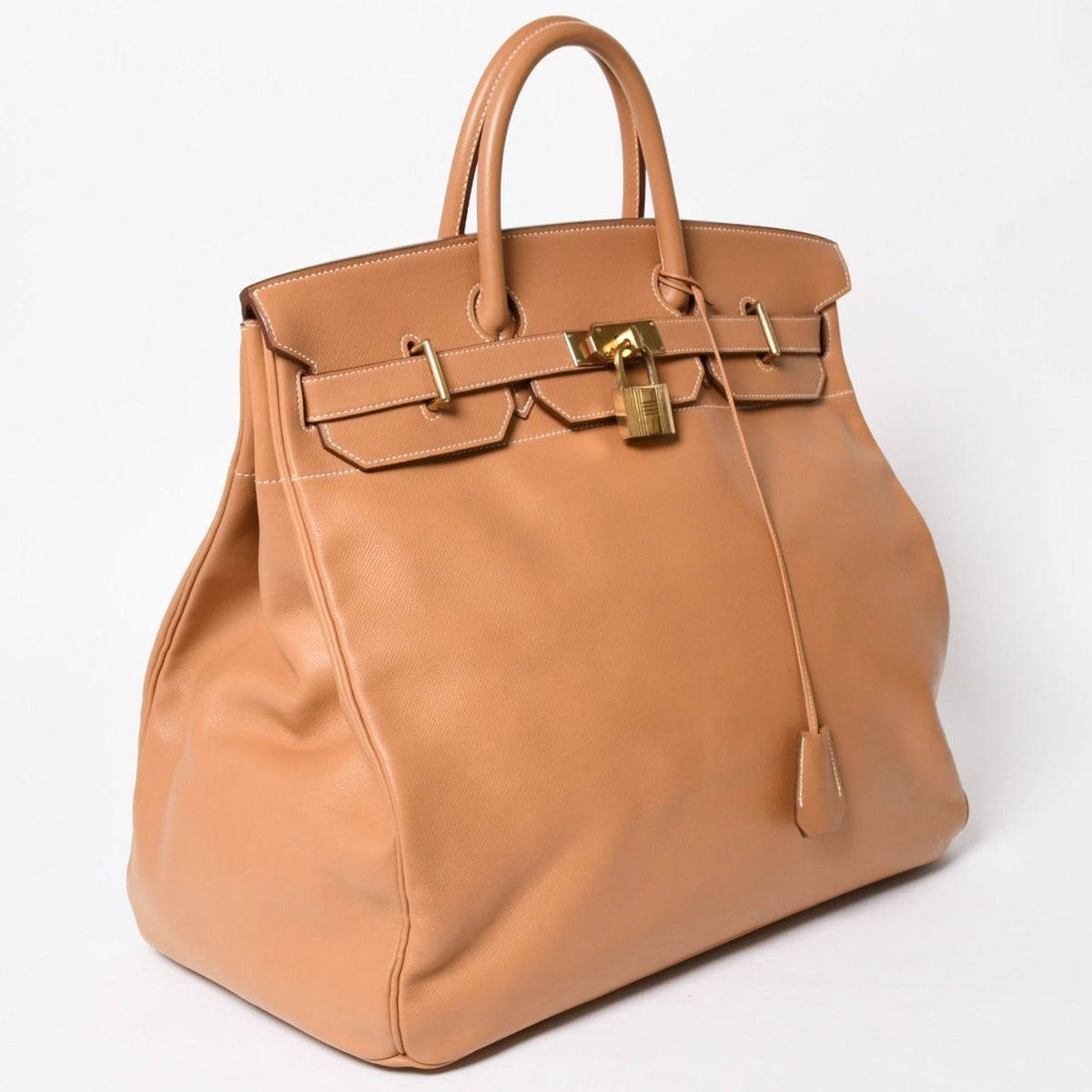 Hermes Haut Courroies Hac 45 Handbag Ardennes Natural Gold — view 3