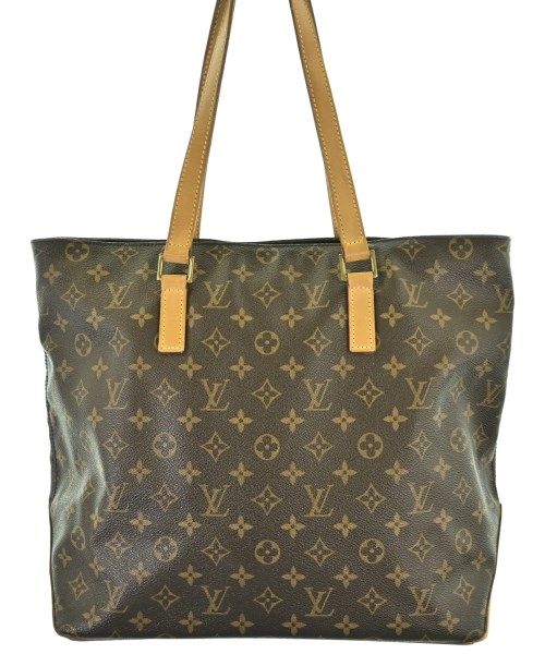 Louis Vuitton Monogram Cabas Mezzo Tote Bag Brown