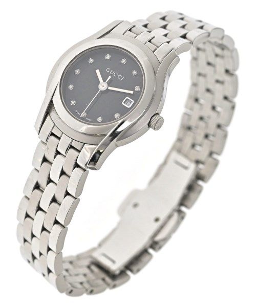 Gucci G-Class 5500L Diamond Quartz Watch Stainless Steel Silver — view 2