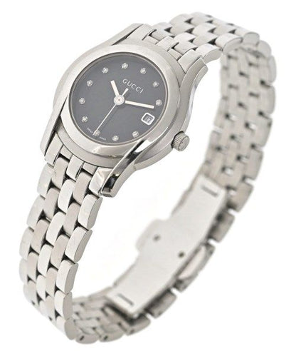 Gucci G-Class 5500L Diamond Quartz Watch Stainless Steel Silver — view 2