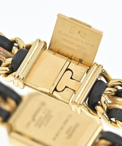 Chanel Premiere L H0001 Quartz Watch Gold Plated Leather — view 5