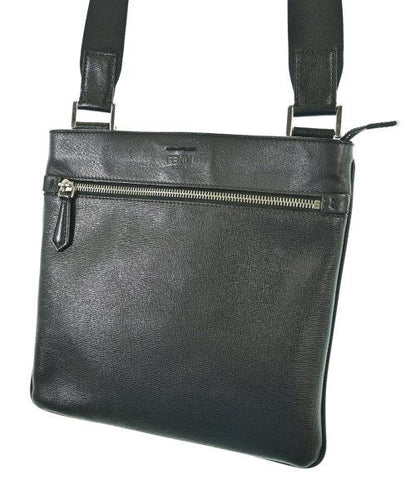 Fendi Leather Messenger Bag Shoulder Black — view 8