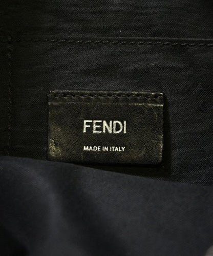 Fendi Leather Messenger Bag Shoulder Black — view 7