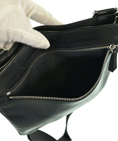 Fendi Leather Messenger Bag Shoulder Black — view 4