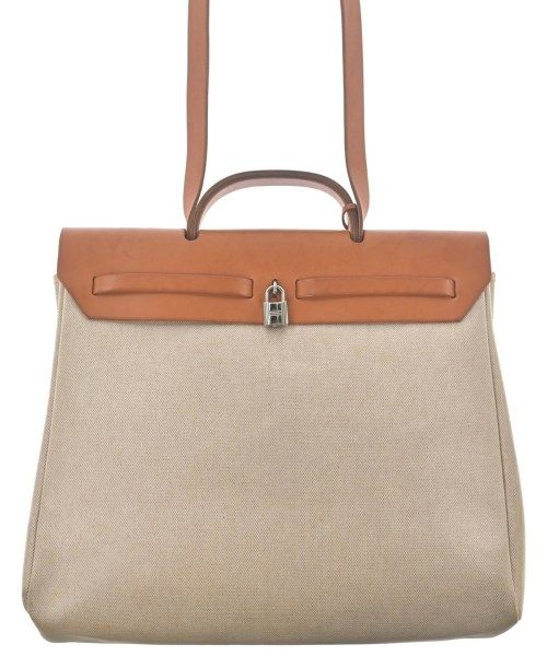 Hermes Herbag MM Shoulder Bag Beige — view 3