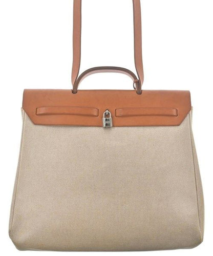 Hermes Herbag MM Shoulder Bag Beige — view 3