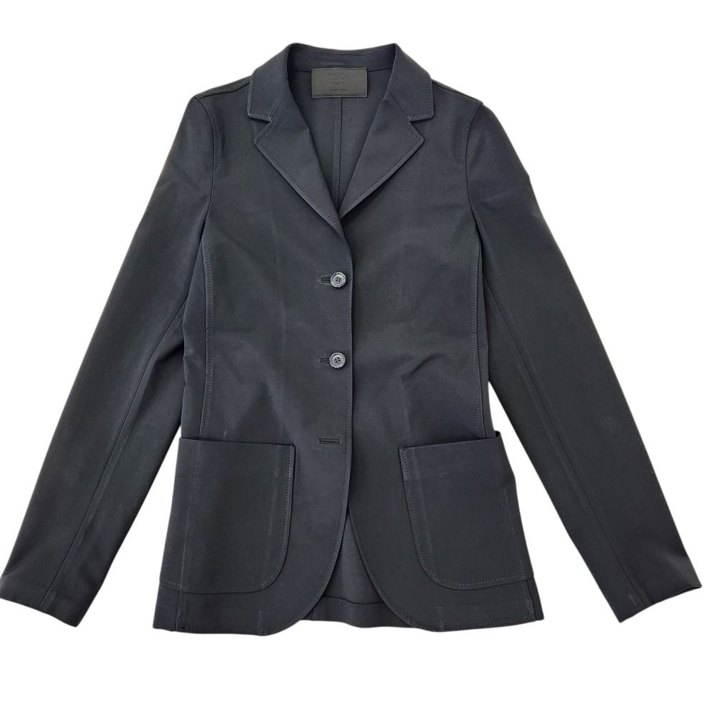 Prada Vintage Stretch Tailored Jacket Navy Spring Summer Fall Winter 42 — view 5
