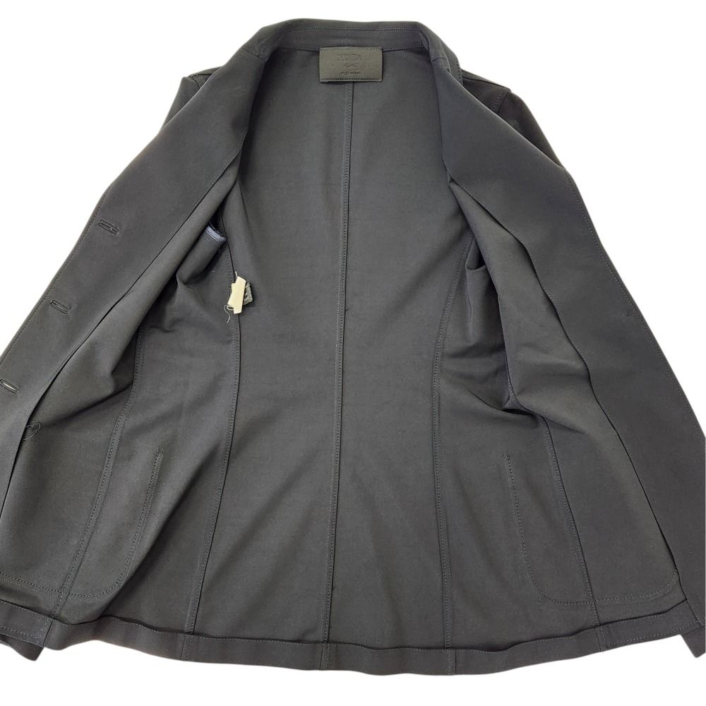 Prada Vintage Stretch Tailored Jacket Navy Spring Summer Fall Winter 42 — view 6