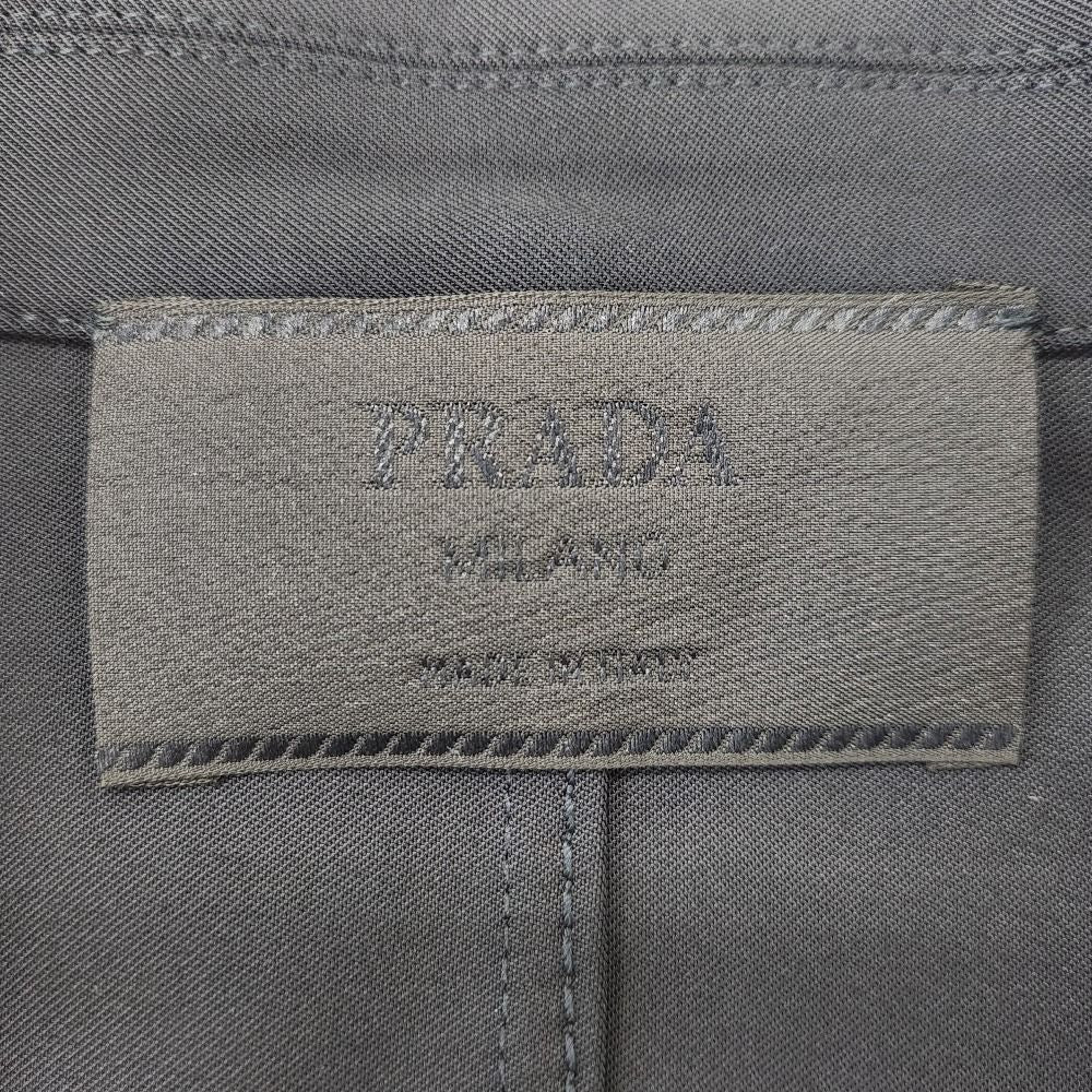 Prada Vintage Stretch Tailored Jacket Navy Spring Summer Fall Winter 42 — view 8