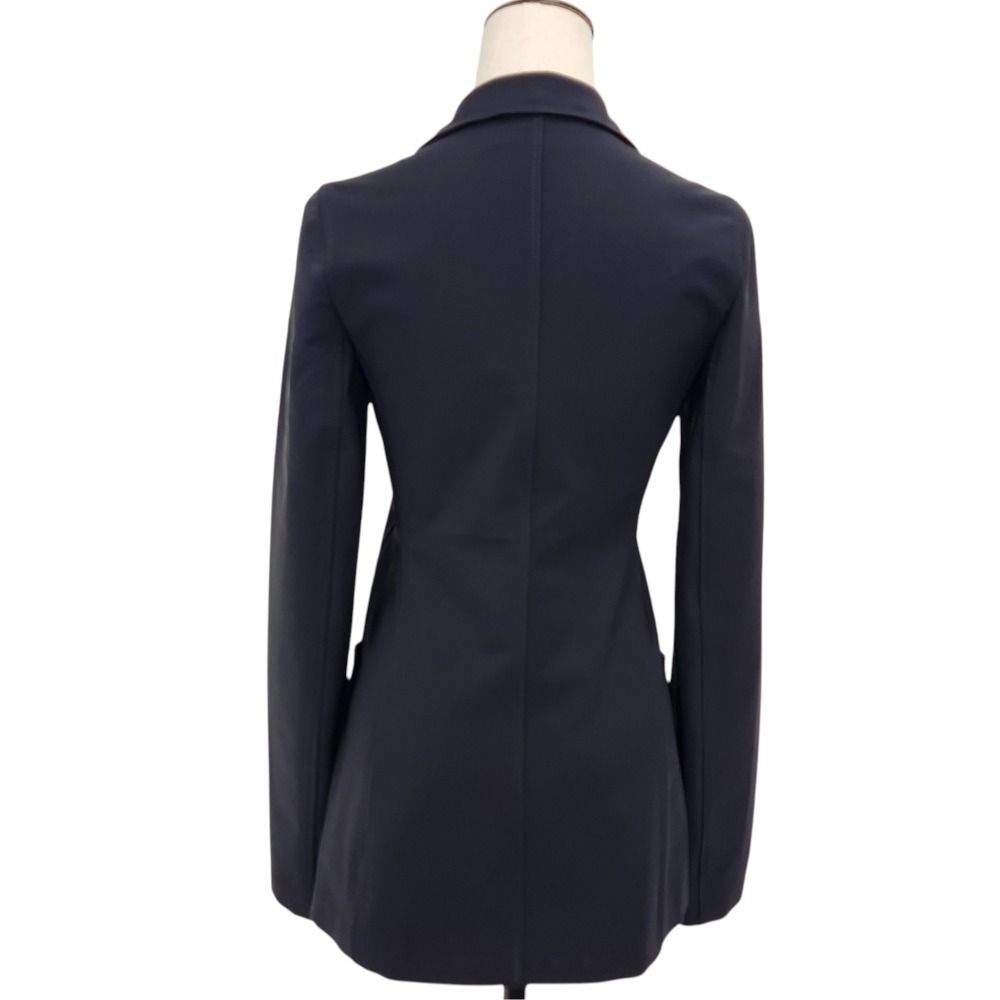 Prada Vintage Stretch Tailored Jacket Navy Spring Summer Fall Winter 42 — view 3