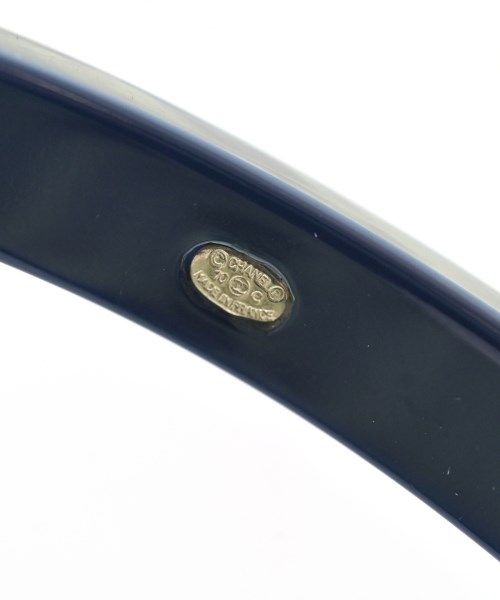 Chanel CC Logo Bangle Bracelet Navy — view 4