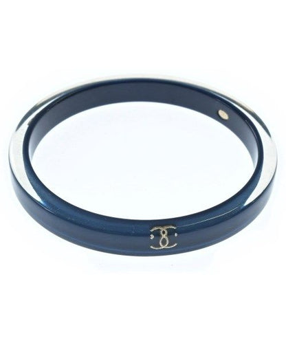 Chanel CC Logo Bangle Bracelet Navy