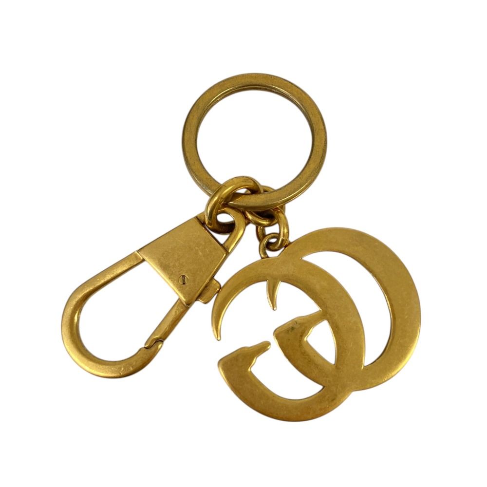 Gucci GG Marmont Pearl Key Holder Key Sling Bag Charm Gold Colored — view 2