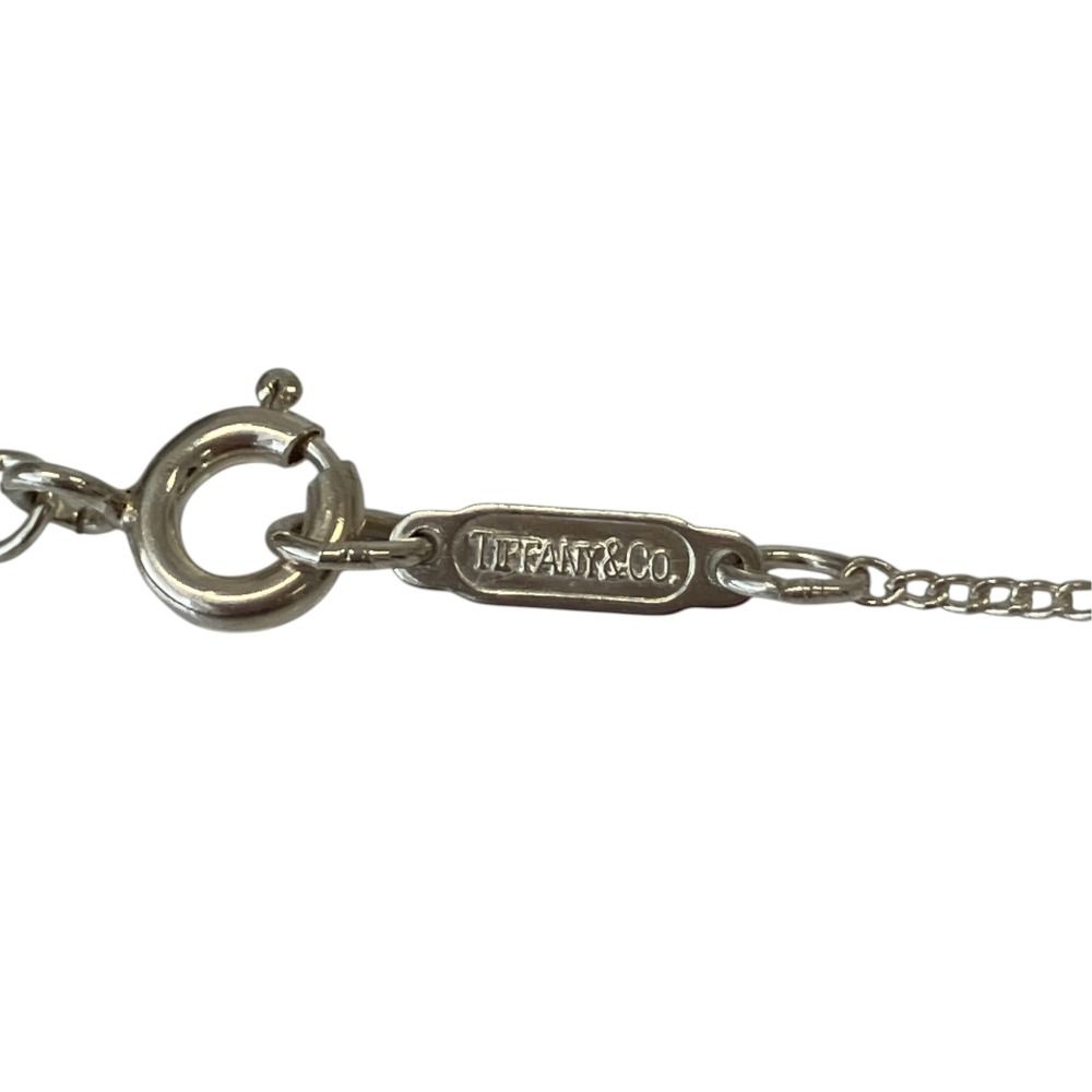 Tiffany & Co Cross Ribbon Bow Necklace Silver — view 5