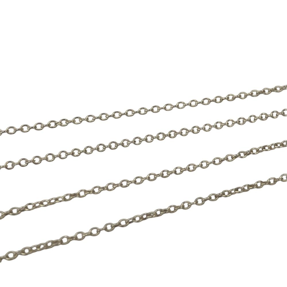 Tiffany & Co Vintage Paloma Picasso Loving Heart Necklace Silver — view 4