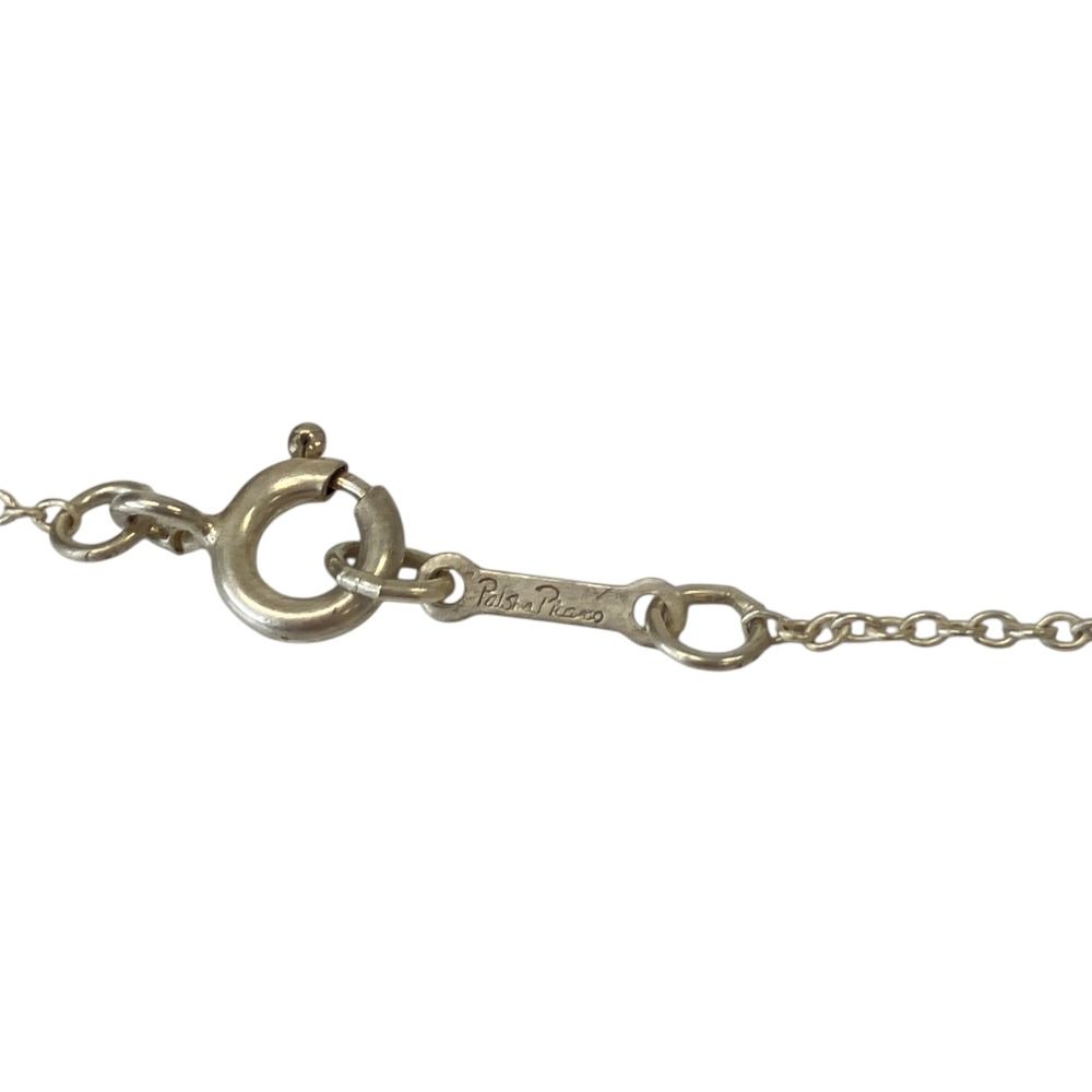 Tiffany & Co Vintage Paloma Picasso Loving Heart Necklace Silver — view 6