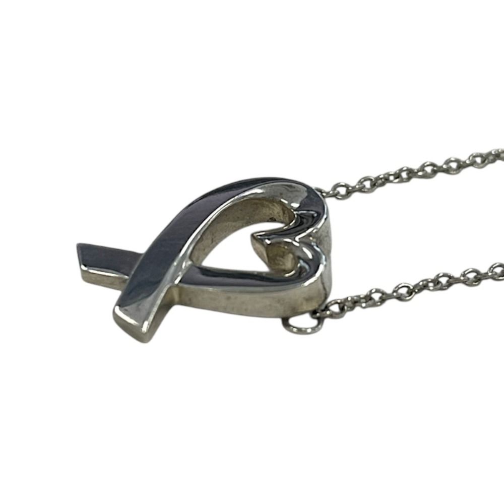 Tiffany & Co Paloma Picasso Loving Heart Necklace Silver — view 4
