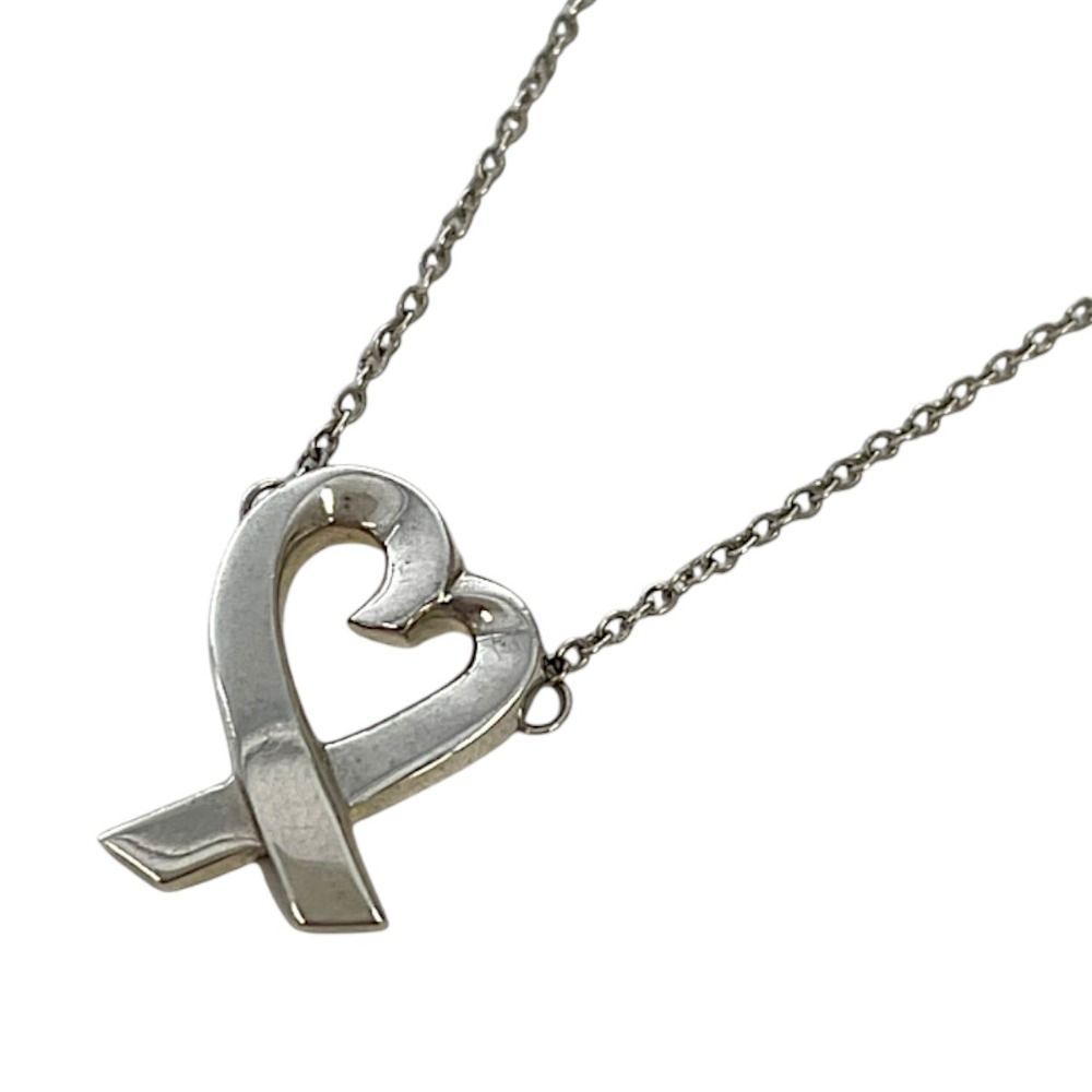Tiffany & Co Paloma Picasso Loving Heart Necklace Silver