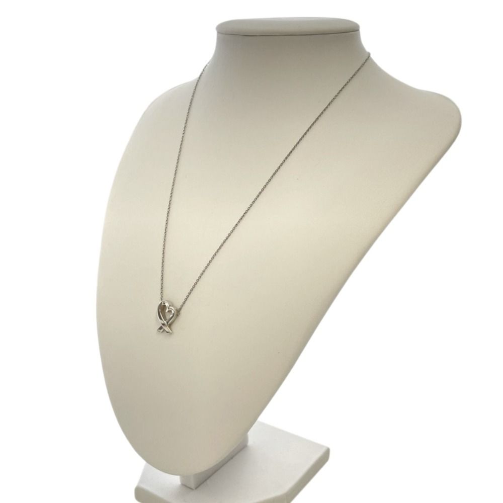 Tiffany & Co Paloma Picasso Loving Heart Necklace Silver — view 5
