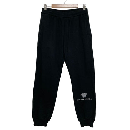 Versace Medusa Logo Embroidery Sweatshirt Jogger Pants Black Spring Summer M