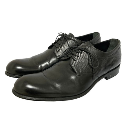 Louis Vuitton Wall Street Line Epi Plain Toe Shoes Black Spring Summer 7.5