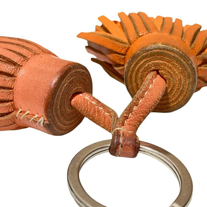 Hermes Carmen Unodos Key Sling Bag Charm Pink Orange — view 3