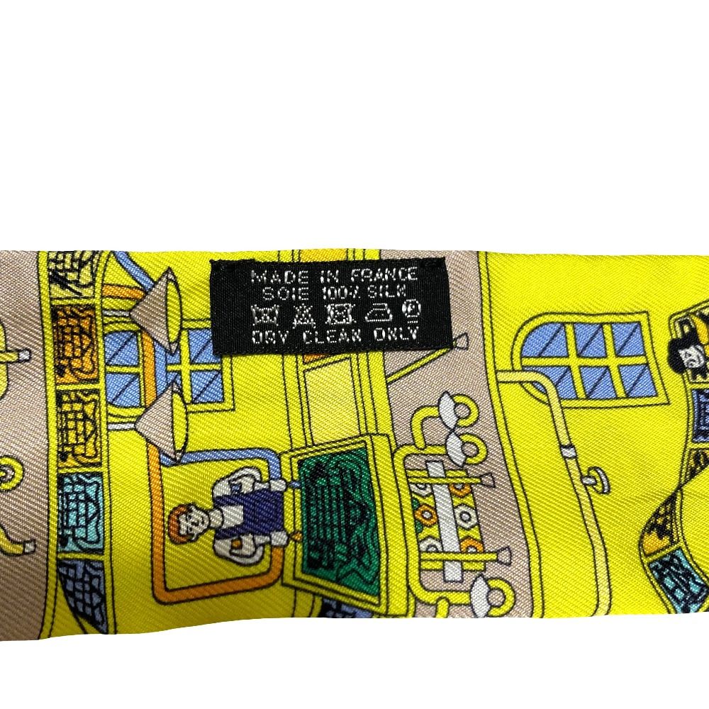 Hermes la Maison Des Carres Twilly Scarf Yellow — view 3