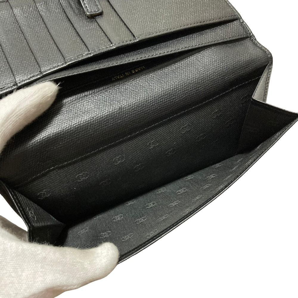 Chanel Coco Buttons Leather Wallet Black — view 6