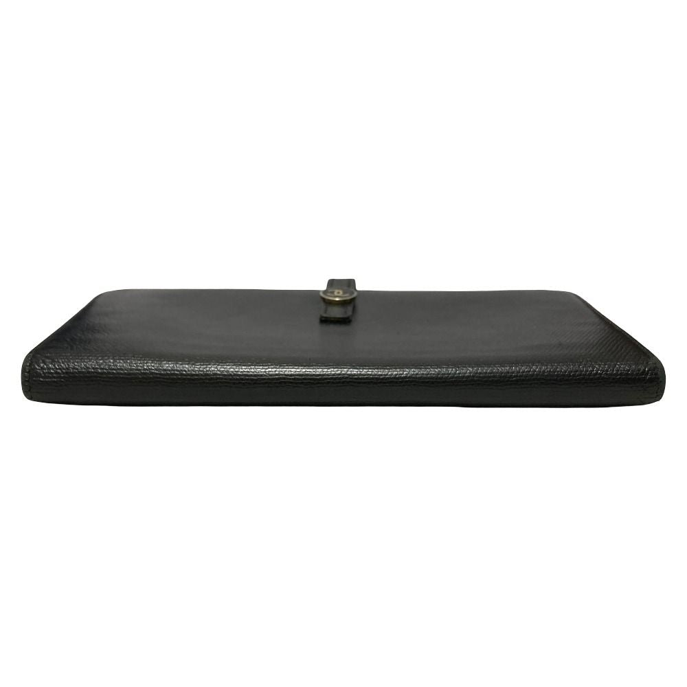 Chanel Coco Buttons Leather Wallet Black — view 4