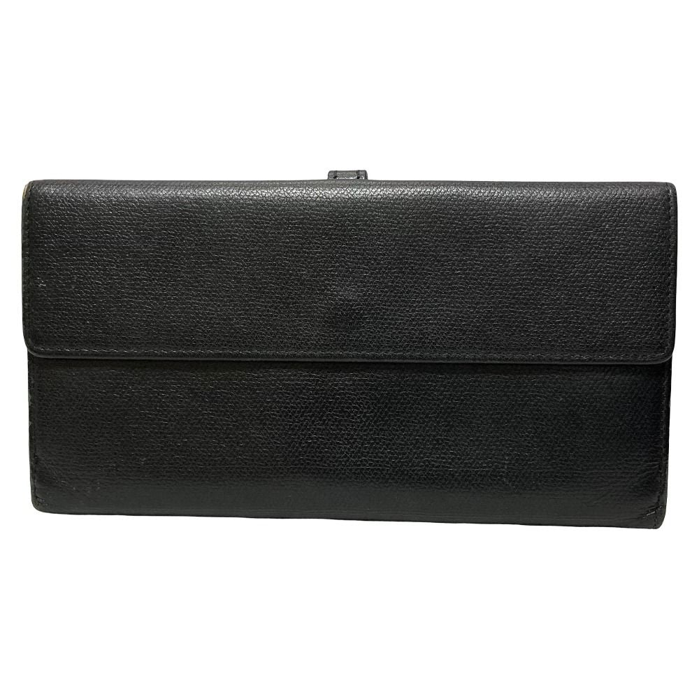 Chanel Coco Buttons Leather Wallet Black — view 2