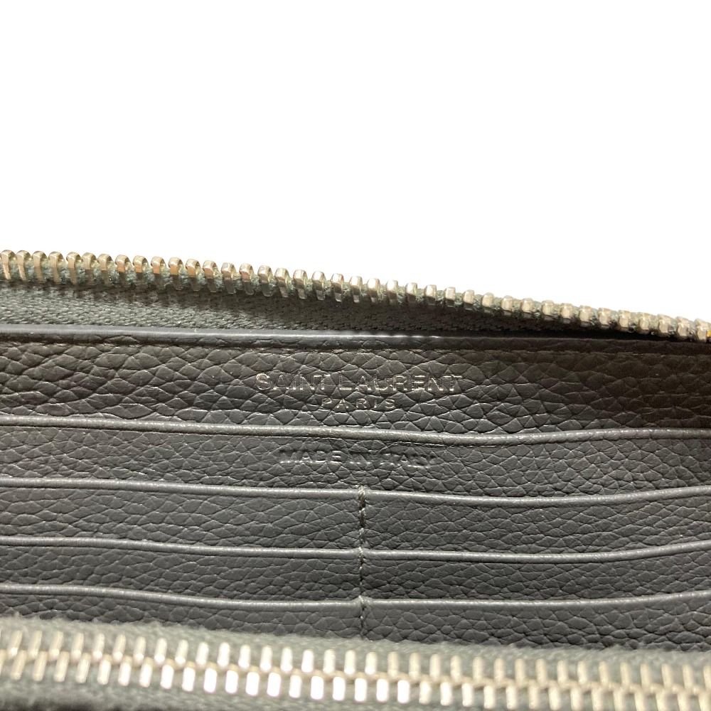 Saint Laurent Sac de Jour Zip Around Wallet Gray — view 7