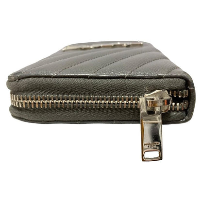 Saint Laurent Paris Cassandra Zip Around Wallet Gray — view 4