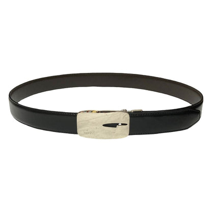 Gucci G Logo Leather Reversible Belt Black Brown