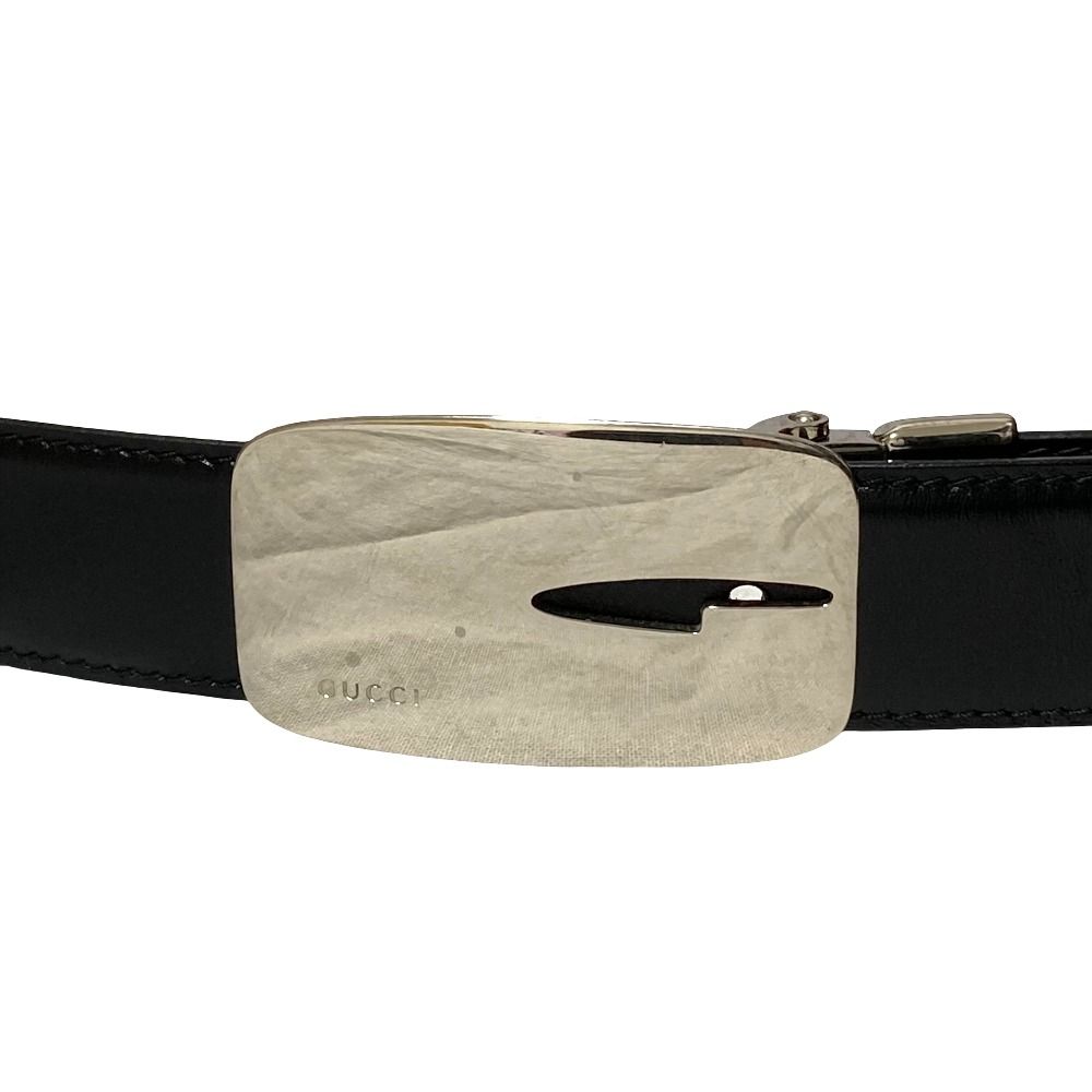 Gucci G Logo Leather Reversible Belt Black Brown — view 3
