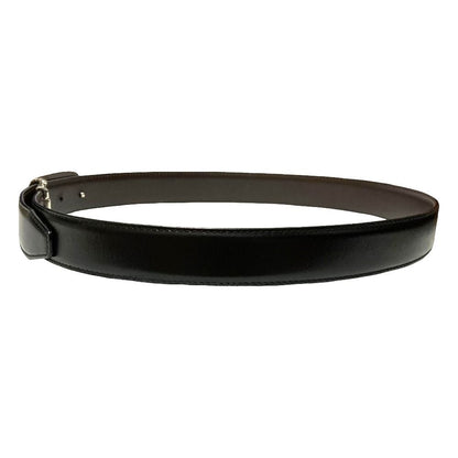Gucci G Logo Leather Reversible Belt Black Brown — view 4