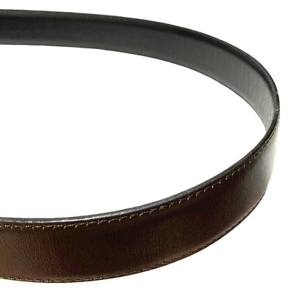 Gucci G Logo Leather Reversible Belt Black Brown — view 7