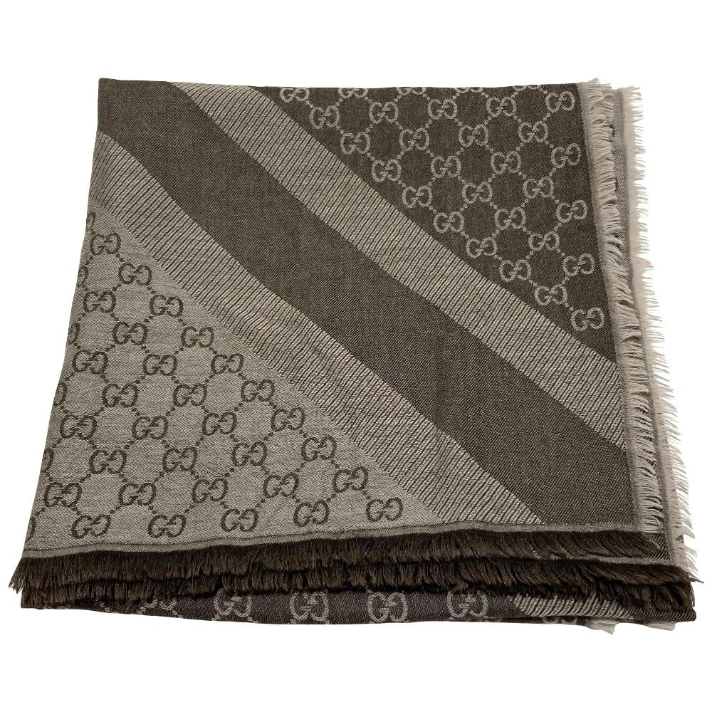 Gucci GG Pattern Large Shawl Scarf Ground