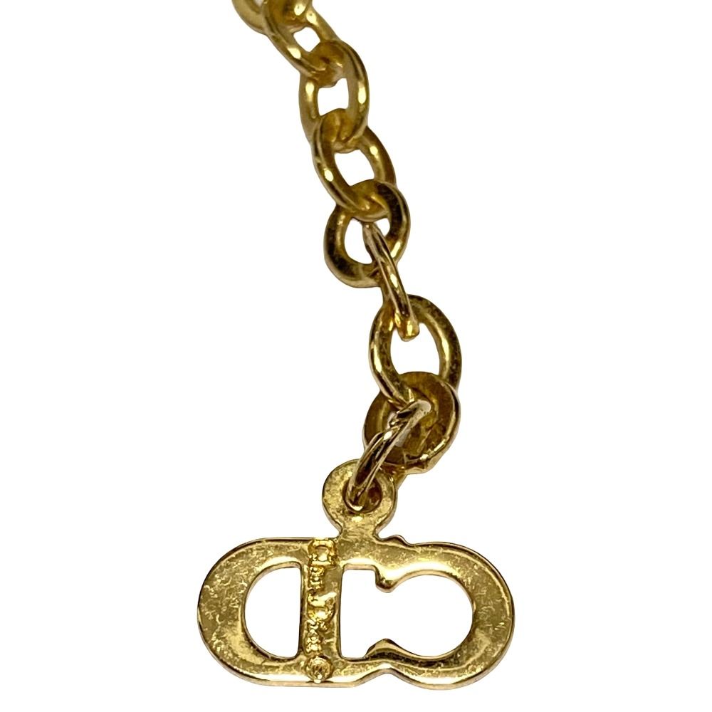 Dior CD Oval Top Necklace Gold Colored — view 5