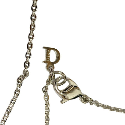 Dior Logo Chain Choker Necklace Silver Colored — view 4