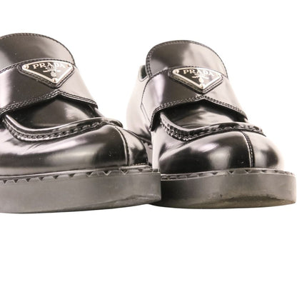 Prada Triangle Plate Chocolate Loafers Black Spring Summer Fall Winter — view 6