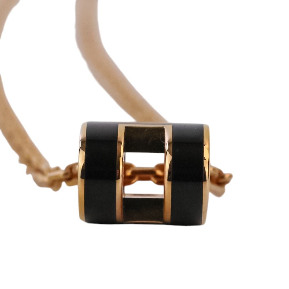 Hermes Mini Pop H Pendant Noir Gold Colored — view 7
