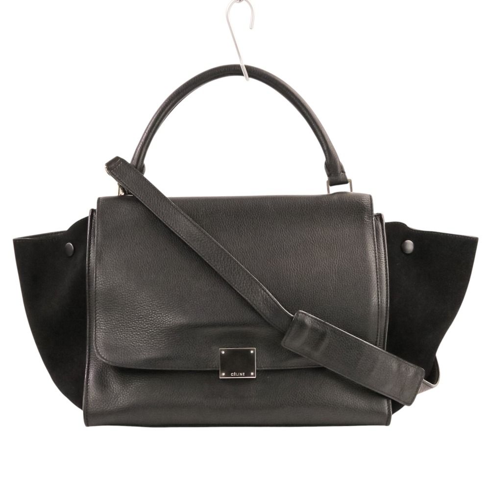 Celine Trapeze Medium 2-Way Shoulder Bag Black — view 6