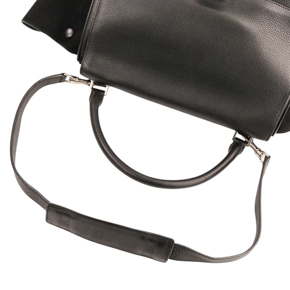 Celine Trapeze Medium 2-Way Shoulder Bag Black — view 7