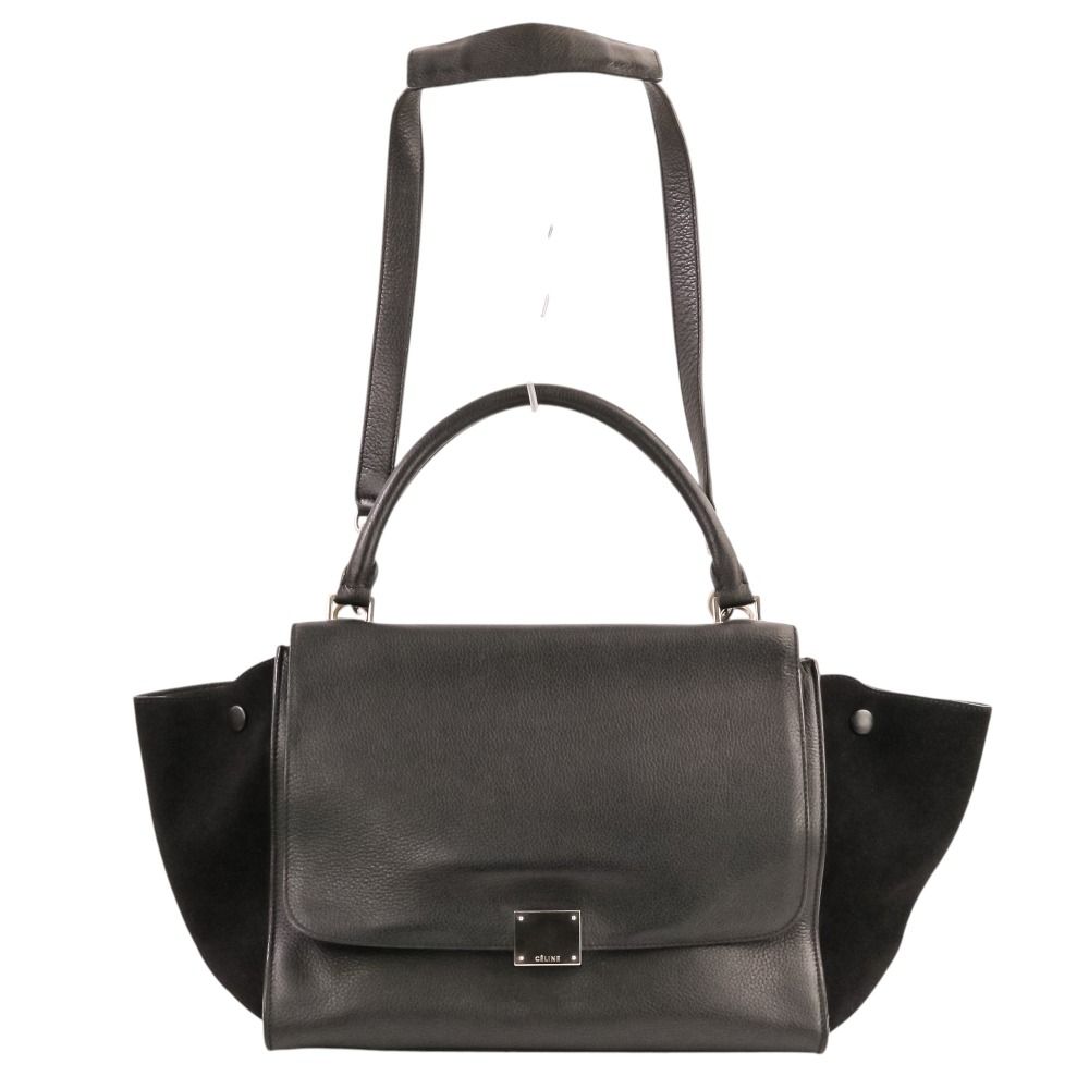 Celine Trapeze Medium 2-Way Shoulder Bag Black — view 5