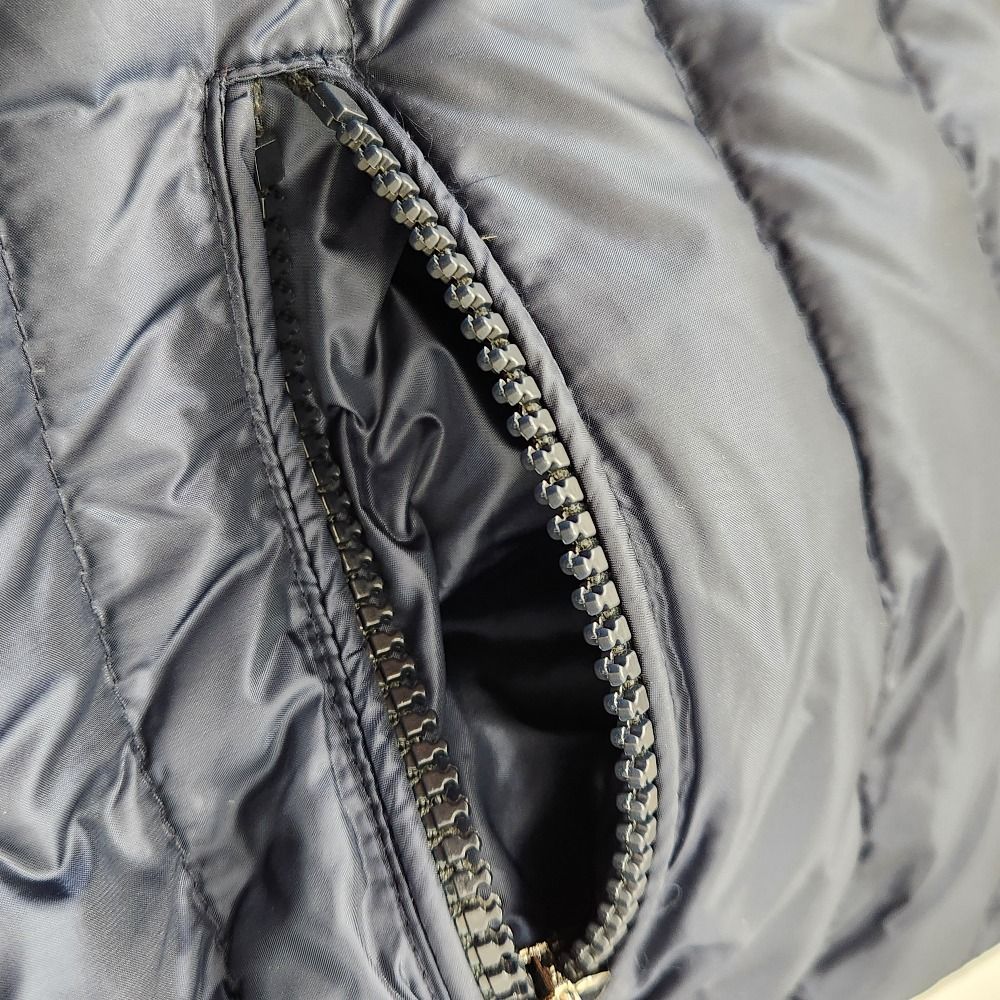 Moncler Cecile Bijou Collarless Down Jacket Navy Autumn Winter 0 — view 8