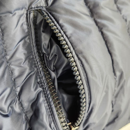 Moncler Cecile Bijou Collarless Down Jacket Navy Autumn Winter 0 — view 8